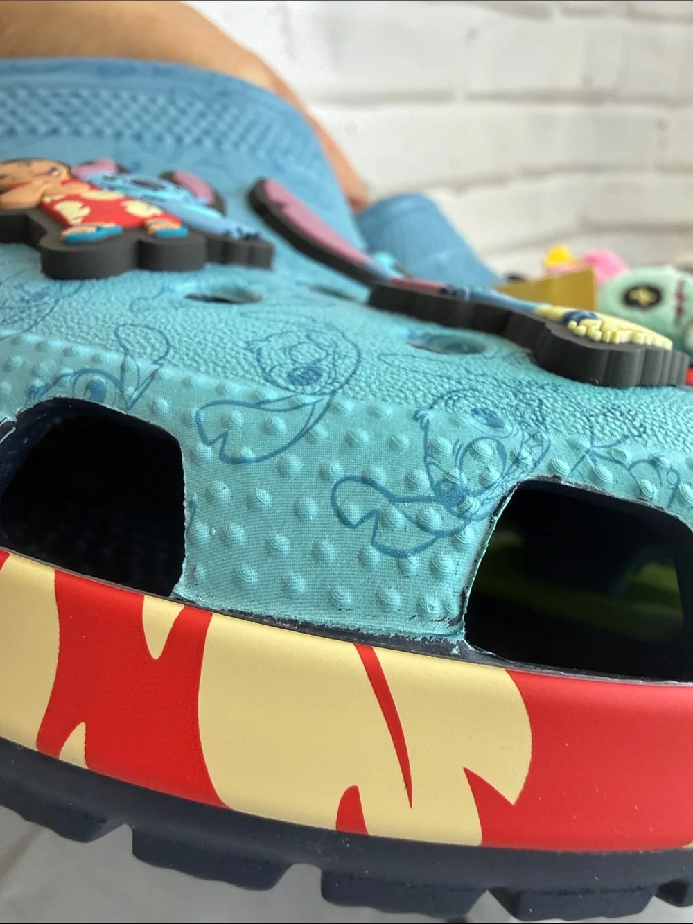 CROCS Kids Blue Disney Stitch Clogs with Character Jibbitz